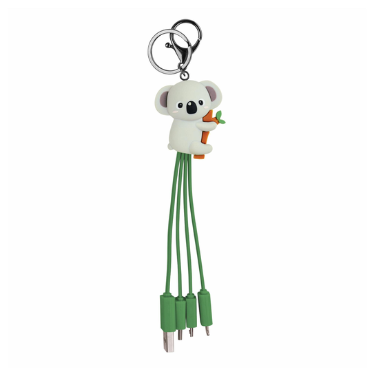 Legami Koala Charging Cable Keychain: Green by World Market