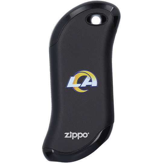 Zippo Los Angeles Rams HeatBank 9s Rechargeable Hand Warmer, LAR Black