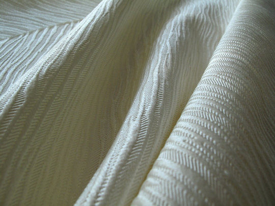 Silk Fabric, Silk Wool Blend Jacquard Brocade Fat Quarter, 18" By 22"