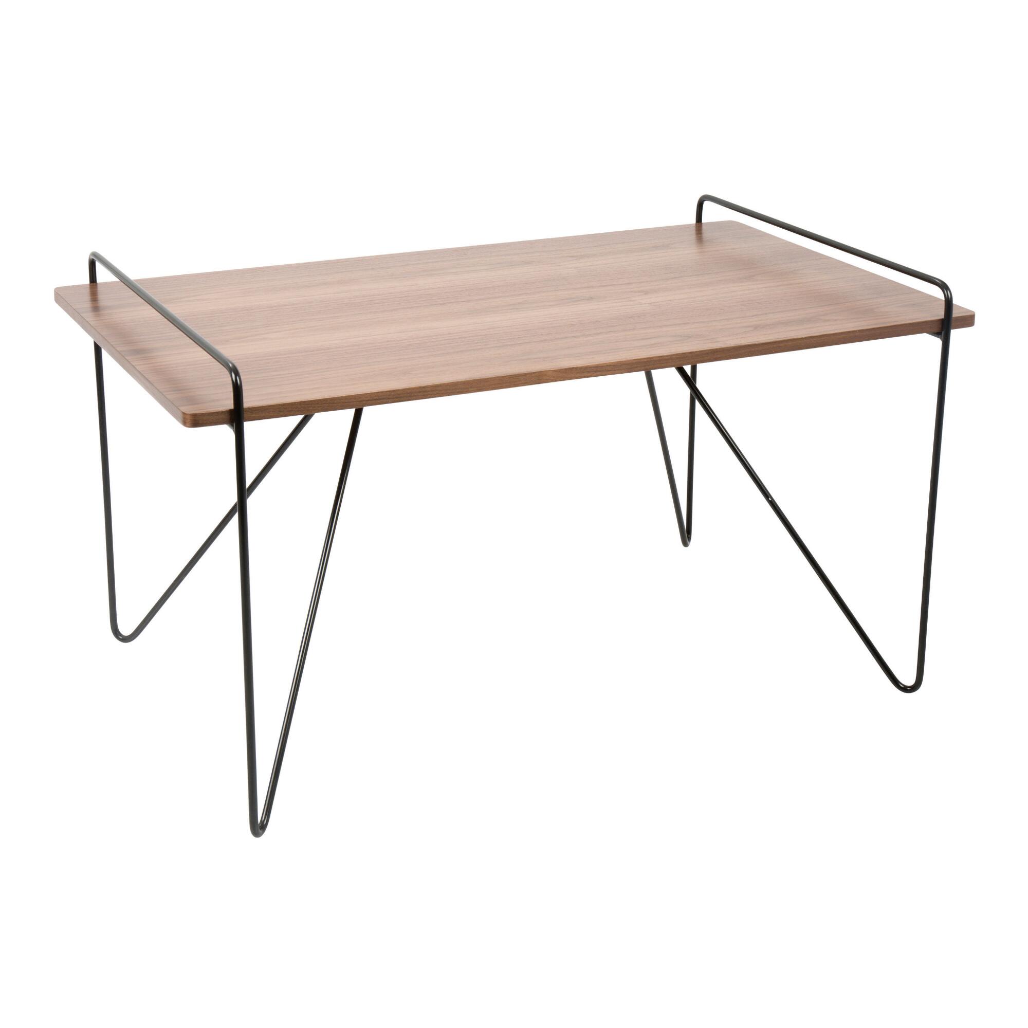 Wood and Metal Mid Century Grant Coffee Table: Brown by World Market