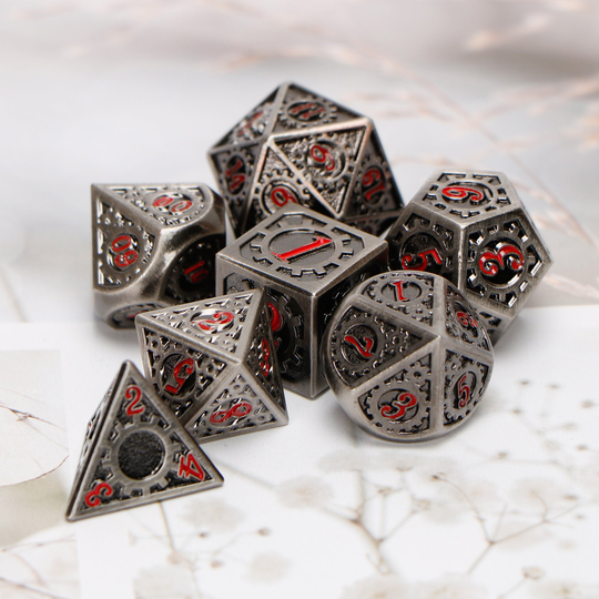 Dnd Dice/Metal Rpg Set D&d Mtg Do Something Polyhedral Mechanical Tabletop