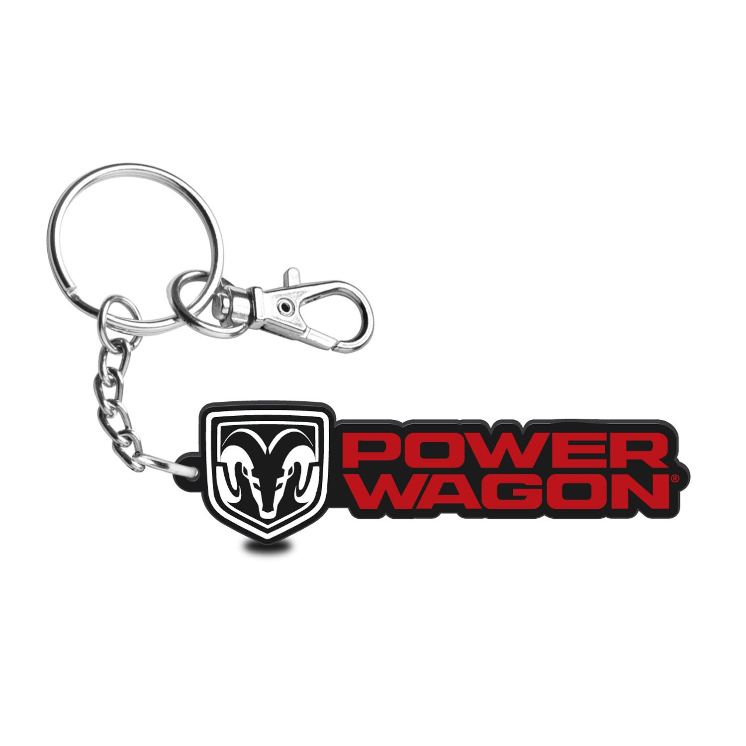 Ram Power Wagon Custom Laser Cut With Full-Color Print Acrylic Charm Key Chain