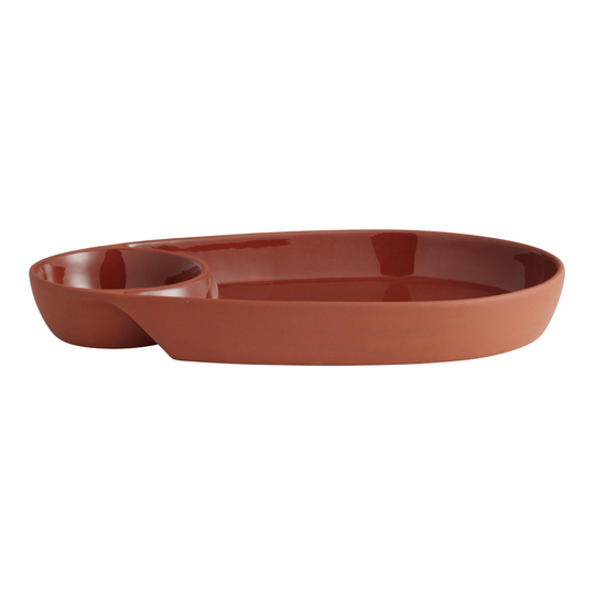 True Terracotta Chip And Dip Platter: Orange by World Market