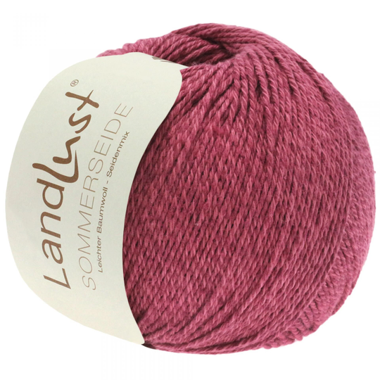 Silk & Cotton Blend Yarn, Sport Weight/Dk Lana Grossa Landlust Sommerseide, Summer Yarn
