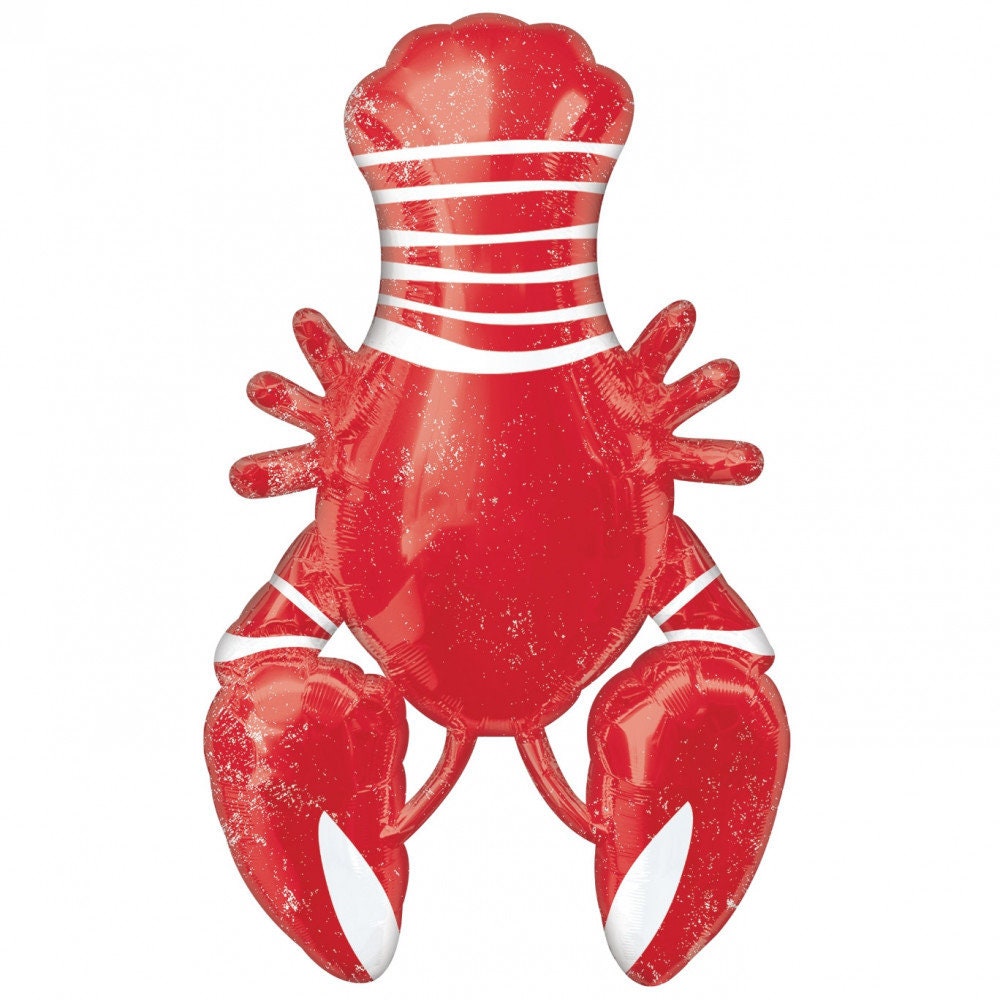 Crawfish Red Jumbo Foil 36 Mylar Crawfish-Lobster Balloon Lobster Seafood Boil Party New Orleans Cajun Birthday