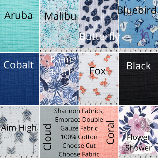 Embrace Cotton Fabric By Shannon Fabrics, Discontinued Fabric, Double Gauze Fabric, Solids Or Prints, Choose Your Sundress