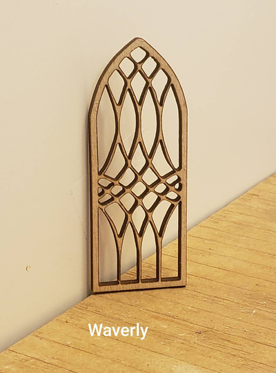 Miniature Dollhouse Waverly Style Window Frame Or Mirror 112 Scale Unfinished, Black, White Bronze