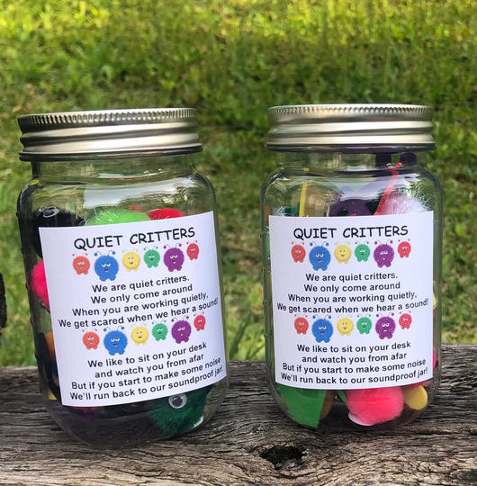 2 Jars Of Quiet Critters, Behavior Classroom Management Tool, Homeschooling Teacher Resource, Elementary Students, Reward Jar
