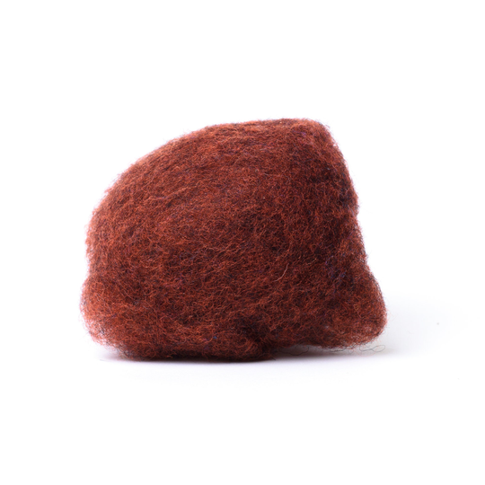 Dark Cinnamon Wool Blend Best For Wet Felting Wool, Bergschaf Tyrollean Tyrolean Or Mountain Sheep Wool - Burebure