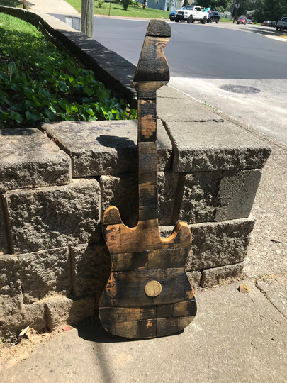 3' Bourbon Barrel Stave Guitar
