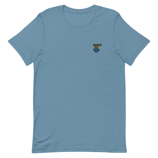 Noodles Premium Men's T-Shirt, Embroidered T-Shirt Gift For Boyfriend, Short Sleeve Shirt - Multiple Colors