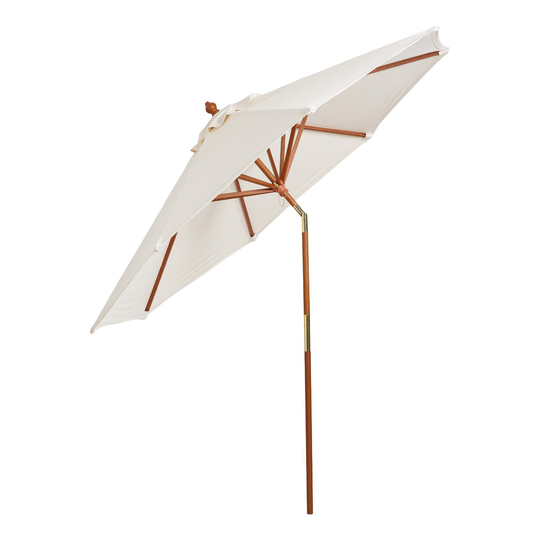 Wood Tilting 9 Ft Patio Umbrella Frame And Pole: Brown by World Market