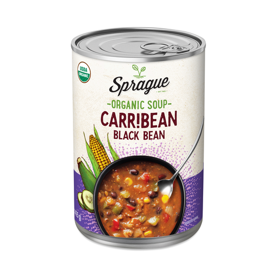 2-Pack Sprague Organic Caribbean Black Bean Soup 15 fl oz can