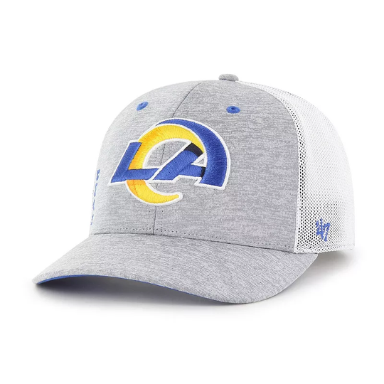 Men's '47 Gray Los Angeles Rams Pixelation Trophy Flex Hat, Size: Medium/Large, Grey