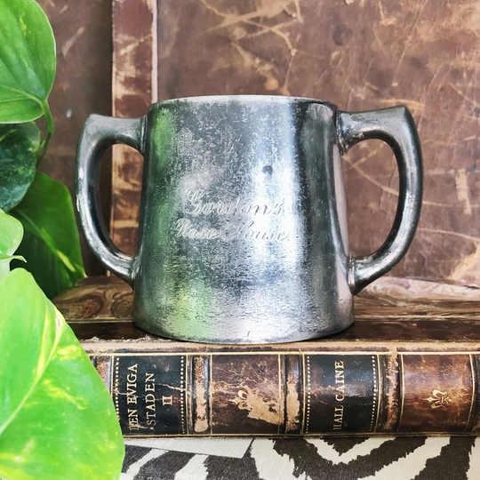Antique Silver Plated Sugar Bowl From Gordon's Rose House Baltimore Md
