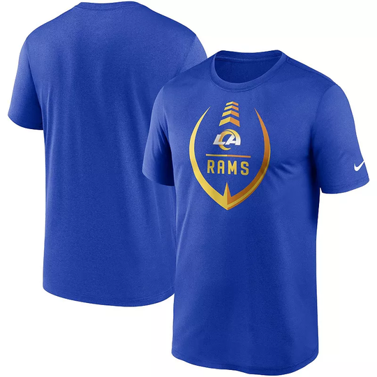 Men's Nike Royal Los Angeles Rams Icon Legend Performance T-Shirt, Size: 2XL, Blue