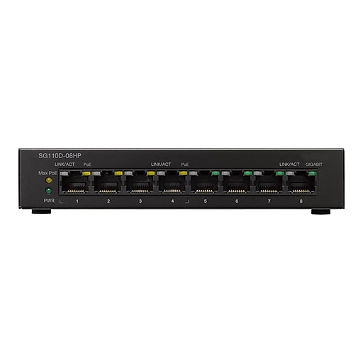 SG110D08HP 8 PORT POE GIGABIT