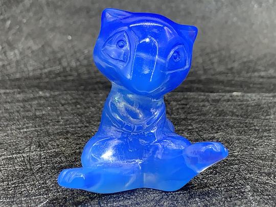 2.2" Blue Opalite Mew,hand Carved Mew, Crystal Mew, Reiki Healing Figurine,holiday Gift