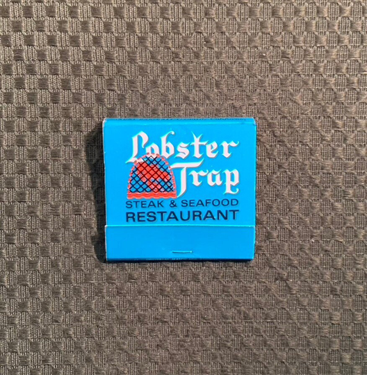 Vintage Matchbook, Lobster Trap, Restaurant, Seafood, Channel Islands, Oxnard, California, with All 28 Match Sticks, Free Ship in Usa