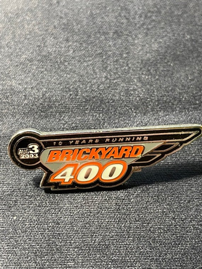 Enamel Nascar Brickyard 400 Racing Backpack Pin