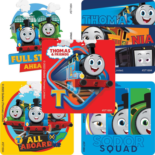 25 Thomas & Friends All Engines Go Stickers, 2.5" X