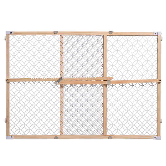 Summer Infant 42-in x 24-in Natural Hardwood Finish Blends with Home Decor Wood Safety Gate Rubber in Brown | 27540
