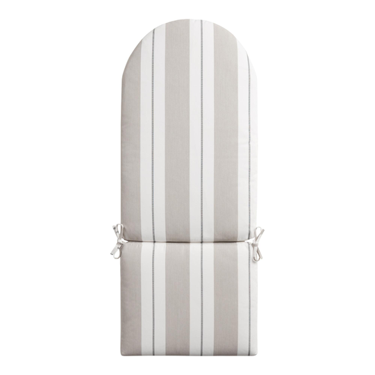 Sunbrella Linen Stripe Adirondack Chair Cushion: Multi/Natural - Acrylic by World Market