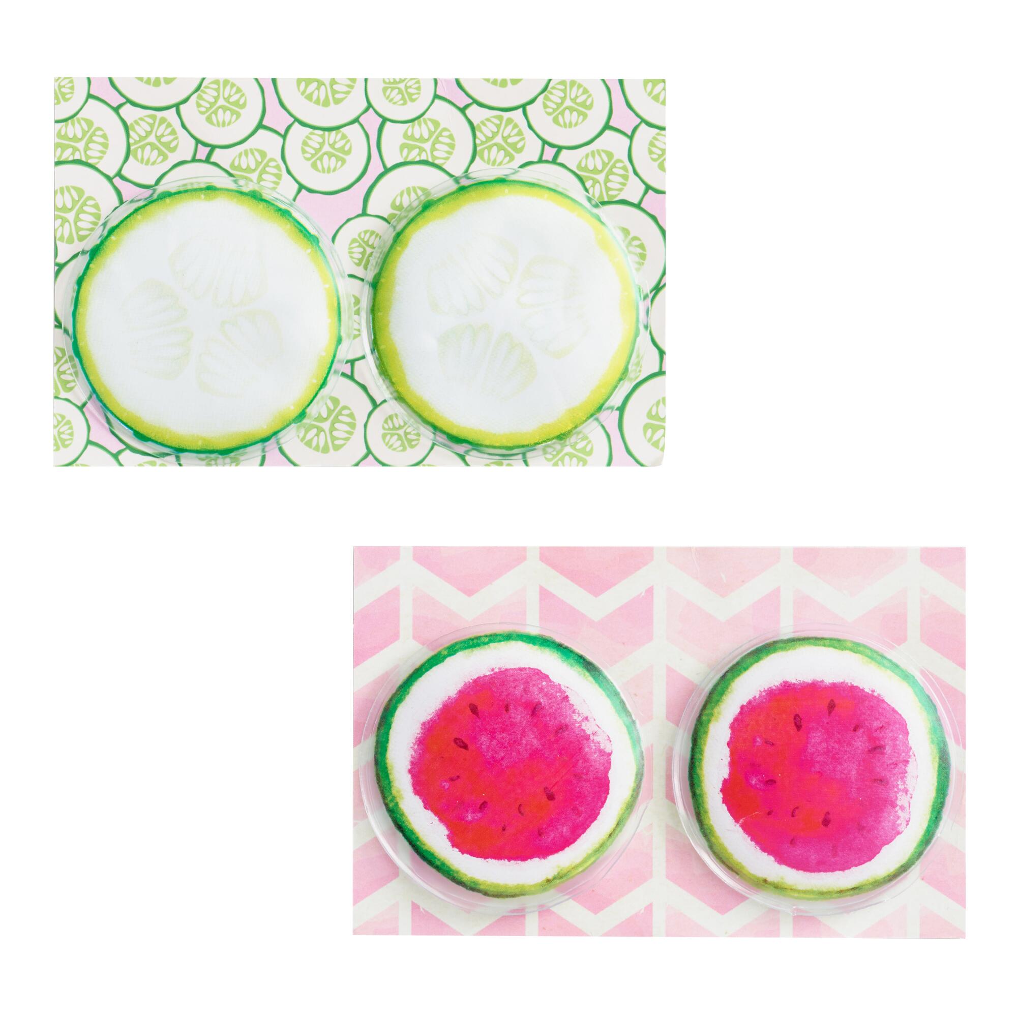 Cucumber and Watermelon Gel Eye Mask Set of 2 by World Market
