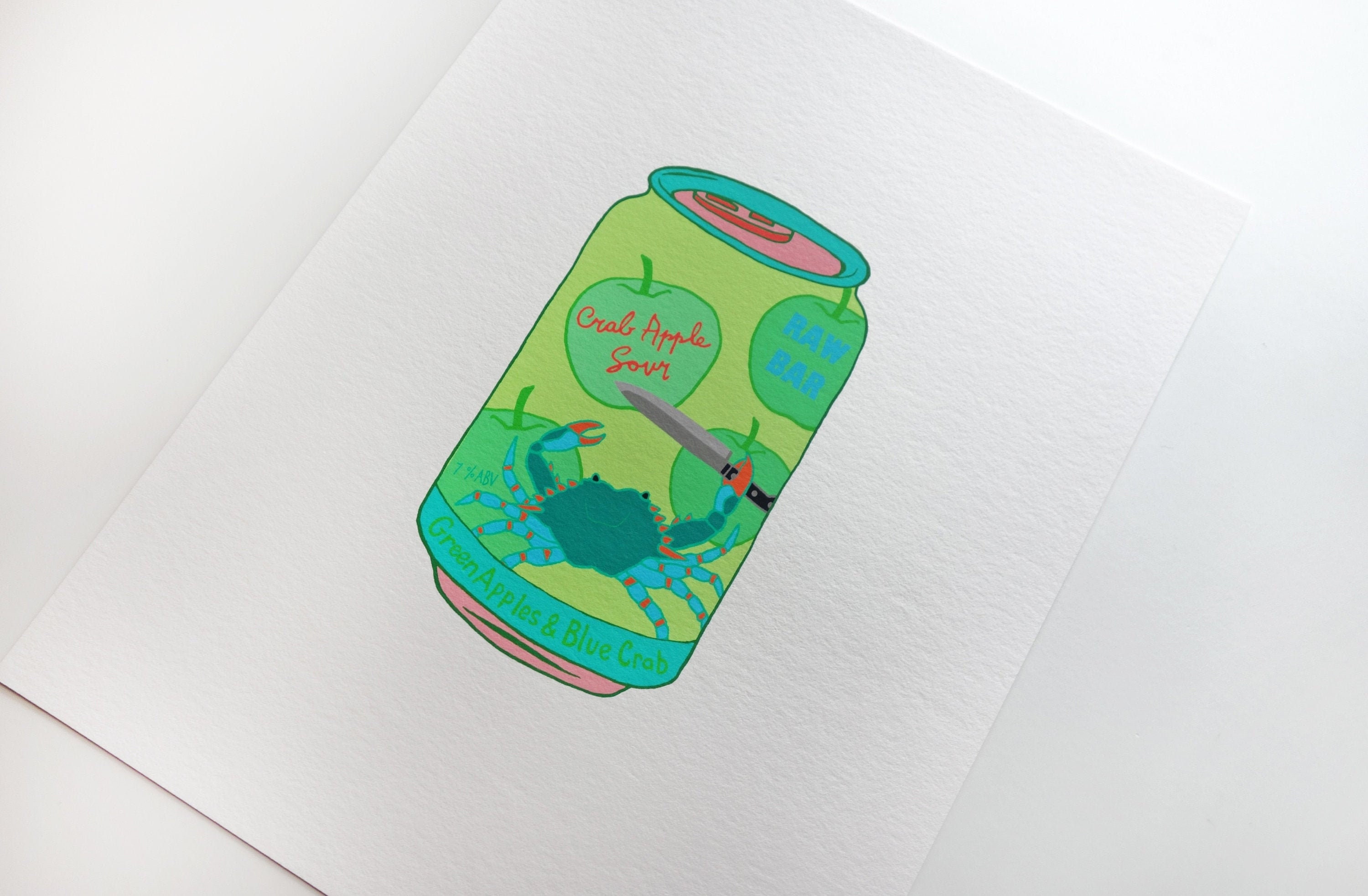 Raw Bar Fish Beer Prints