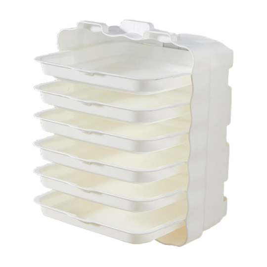 1 Set Storage Tray Table-mounted Harmless Kitchen Accessory Kitchen Storage Accessory for Meats - white