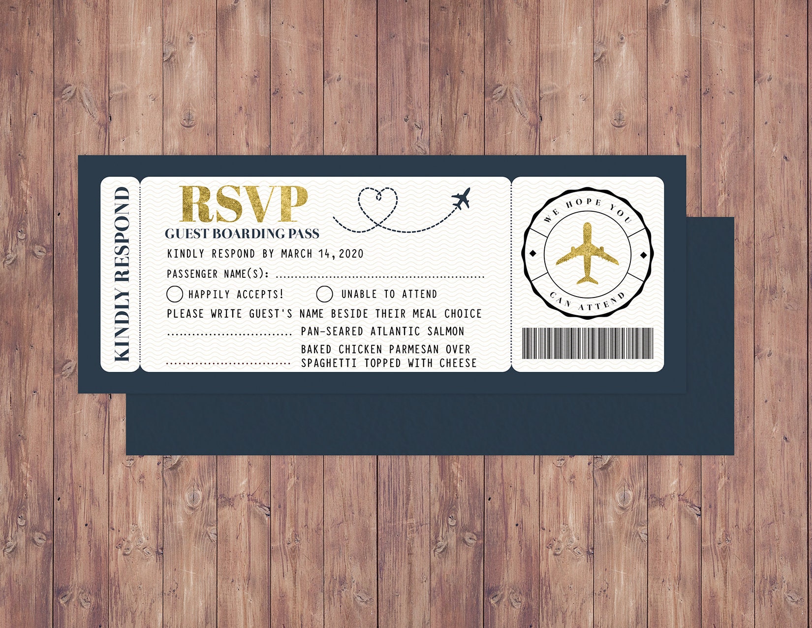 Airplane Ticket, Rsvp Card, Birthday , Travel Party, Retirement Going Away Travel, Wedding Rsvp, Digital Files Only