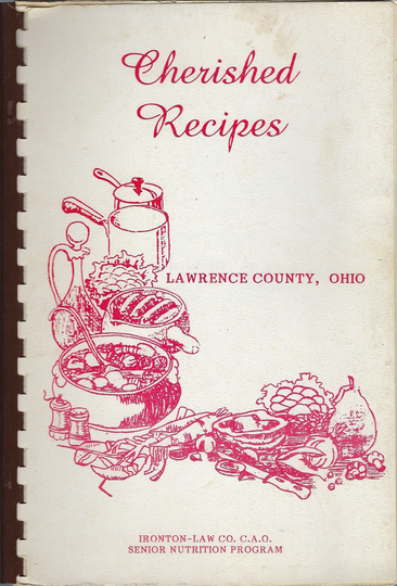 Ironton Ohio Vintage Larence County Senior Citizens Cherished Recipes Cookbook Local Ads Oh Community Collectible Souvenir Spiral Bound Rare