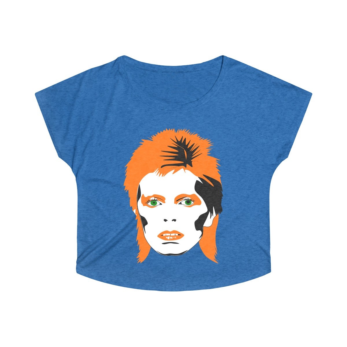 David Bowie Women's Tri-Blend Dolman Sleeve Tee