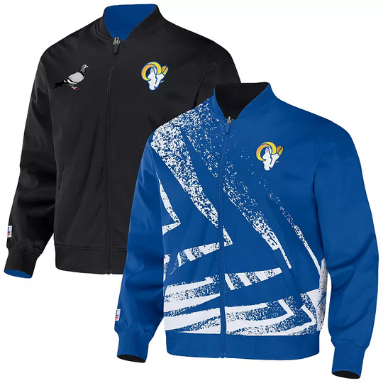 Men's NFL x Staple Blue Los Angeles Rams Reversible Core Jacket, Size: Medium