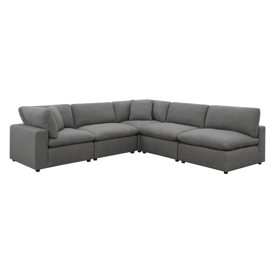 Picket House Furnishings Haven Modern Polyester/Polyester Blend Charcoal Living Room Set in Gray | UCL30575PC