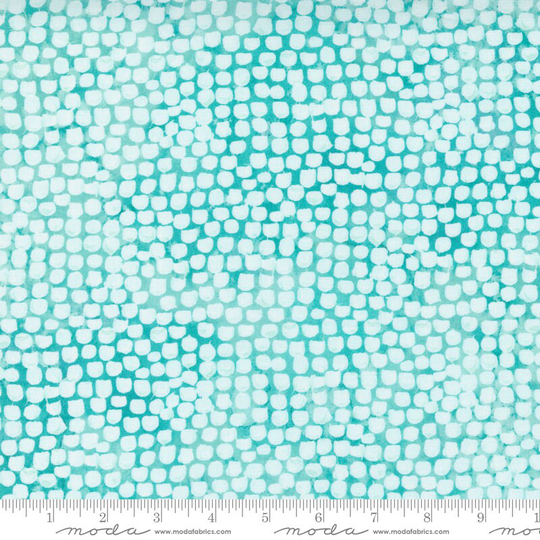 starflower Christmas - Ice Castle Blender Dot in Aqua Green Cotton Quilt Fabric 8485-12 Create Joy Project Moda Fabrics | W8040