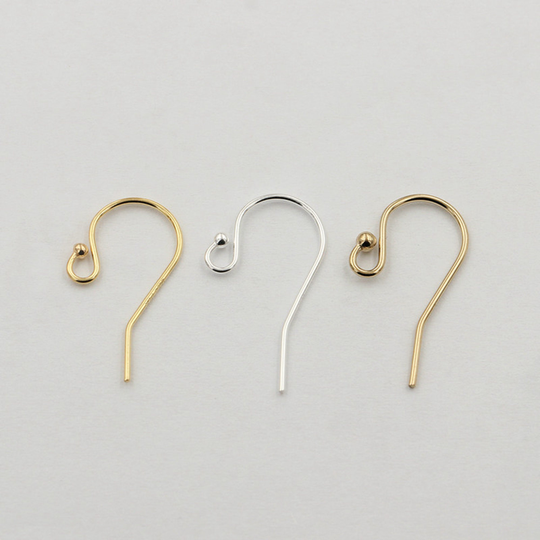 14K Gold Filled Ear Wires, Earring Wire, Hook, Component, Wire Jewelry Findings