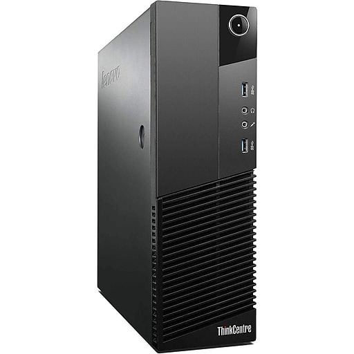 Lenovo M83 Refurbished Desktop Computer, Intel Pentium 3.2GHz, 4GB Memory, 120GB SSD, Windows 10 Pro