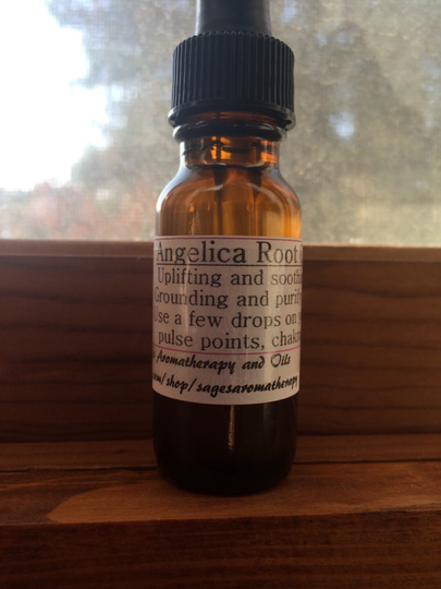 Angelica Root Essential Oil Blend, Reiki, Meditative, Colds, Natural Medicine Chest, Skin Care, Psoriasis