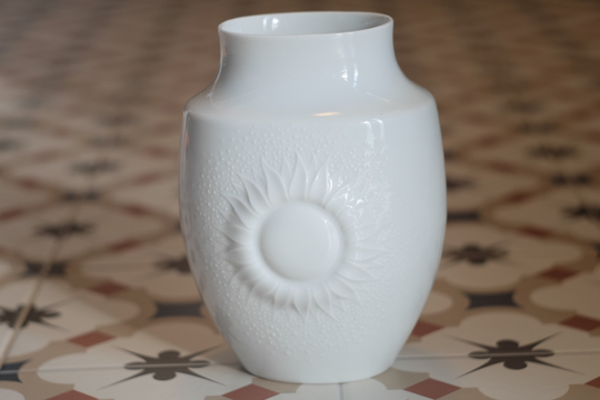Kaiser Porcelain Sunflower Vase