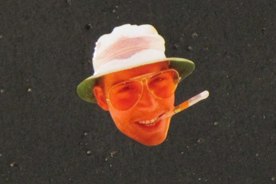 Hunter S. Thompson Fear & Loathing in Las Vegas Gonzo Festival Tour Lapel Hat Pin