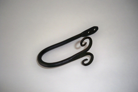 Curtain Tie Backs in Wrought Iron Sold Pair Ram Dble Scroll Different Sizes