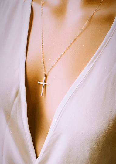 Holiday Gift Ideas, Cross Necklace, Religious Jewelry, Gift, Long Layering For Her, Mother's