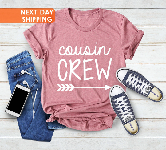 Cousin Crew T-Shirt, Matching Shirts, Cousins Shirt, Birthday Gift For Cousin, My Best Friend Team Family Shirt