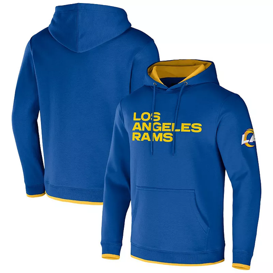 Men's NFL x Darius Rucker Collection by Fanatics Royal Los Angeles Rams Pullover Hoodie, Size: XL, Blue