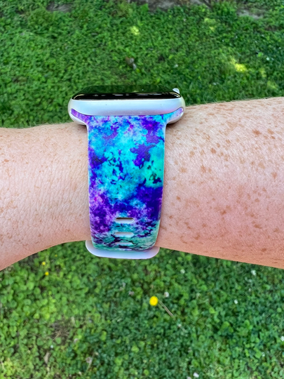 Tie Dye Watch Band Compatible With Apple Samsung Garmin