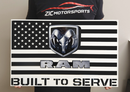 Ram Built To Serve Steel Sign