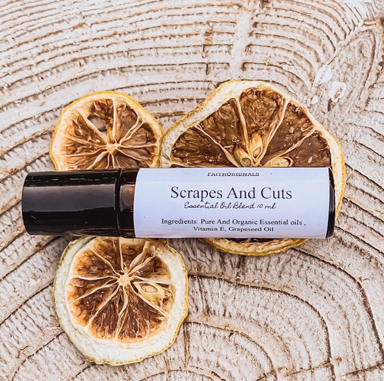 Scrapes & Cuts Essential Oil Roll On Blend 10Ml, Therapeutic, Oils, Organic, Skin Care, Self Party Favors