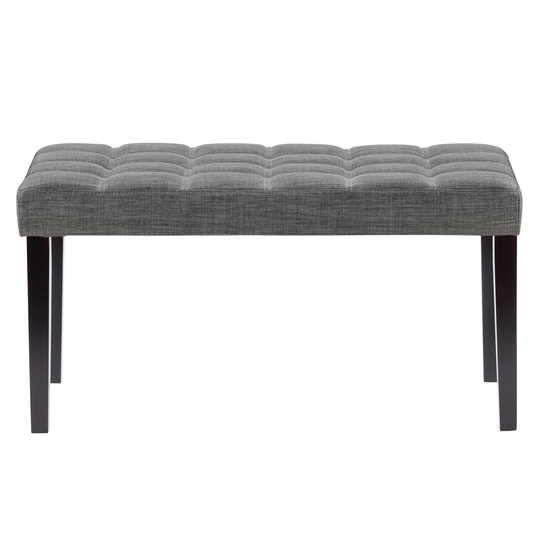 CorLiving California Modern Dark Grey Polyester/Polyester Blend Rectangle Ottoman in Gray | LMY-111-O