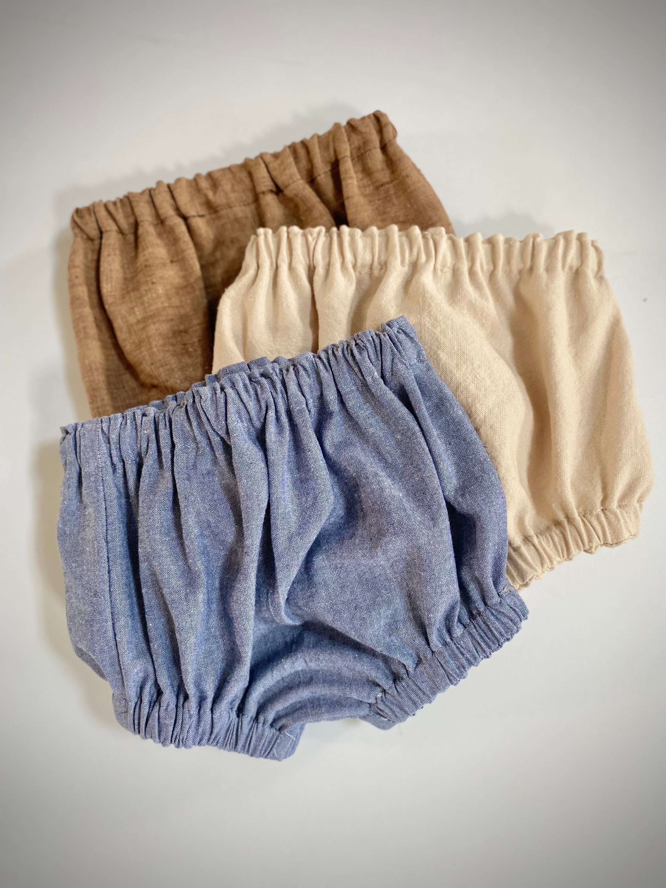 Boys Baby Bloomers, Linen Blend Boy Boy/Baby Girl Bloomers